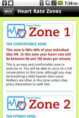 Heart Rate Zones android App screenshot 0